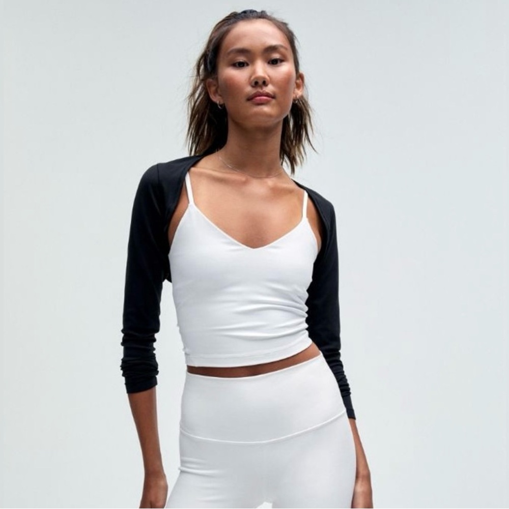 Lululemon Athletica White Crop Top
